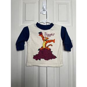 Vintage Disney Winnie the Pooh Tiger Apples Long Sleeve Infant Baby Size 9 Mo